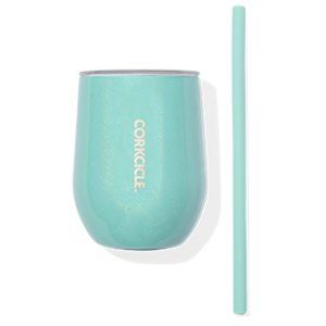 Corkcicle 12oz Wine Tumbler With Silicone Straw